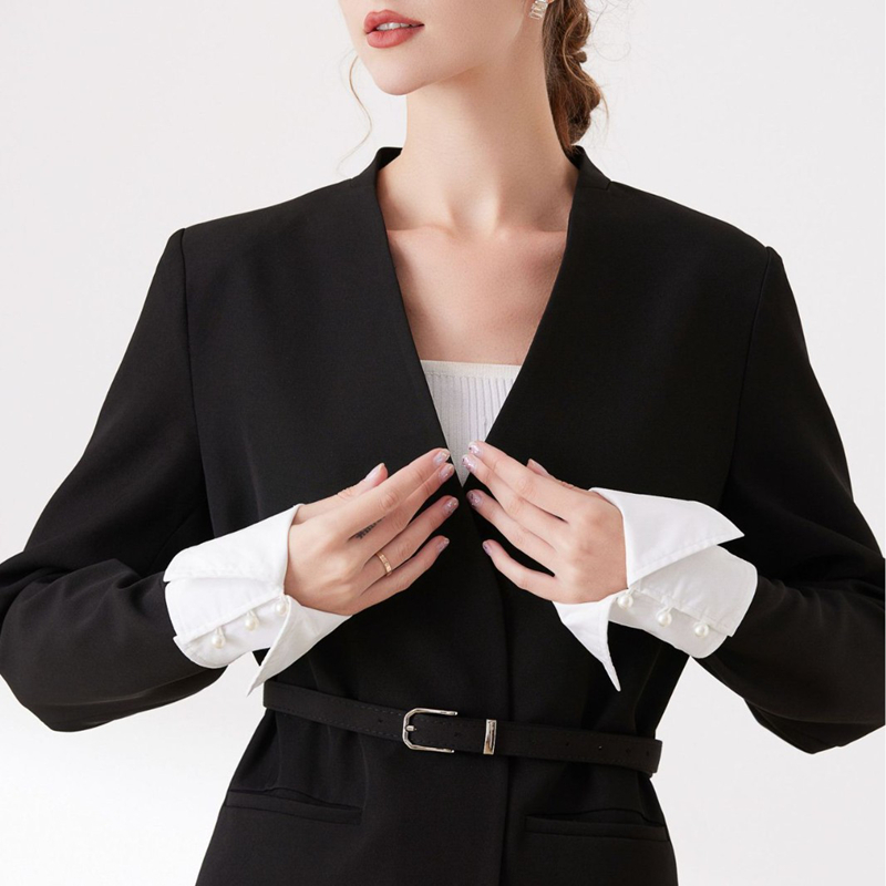 Summer Clothing Accessories - Chemise de bureau élégante, faux poignets