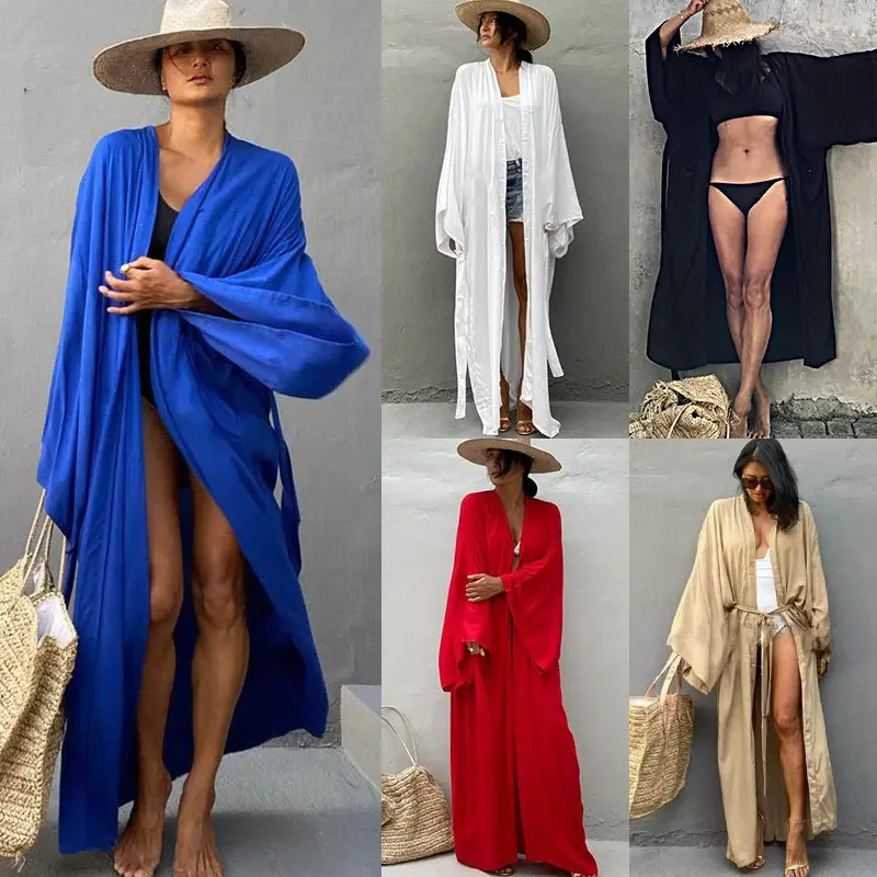 Summer Clothing Wraps - Kimono pour femme, robe de plage,