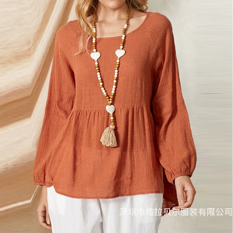 Summer Clothing Brands For Women - Chemise ample en coton et lin