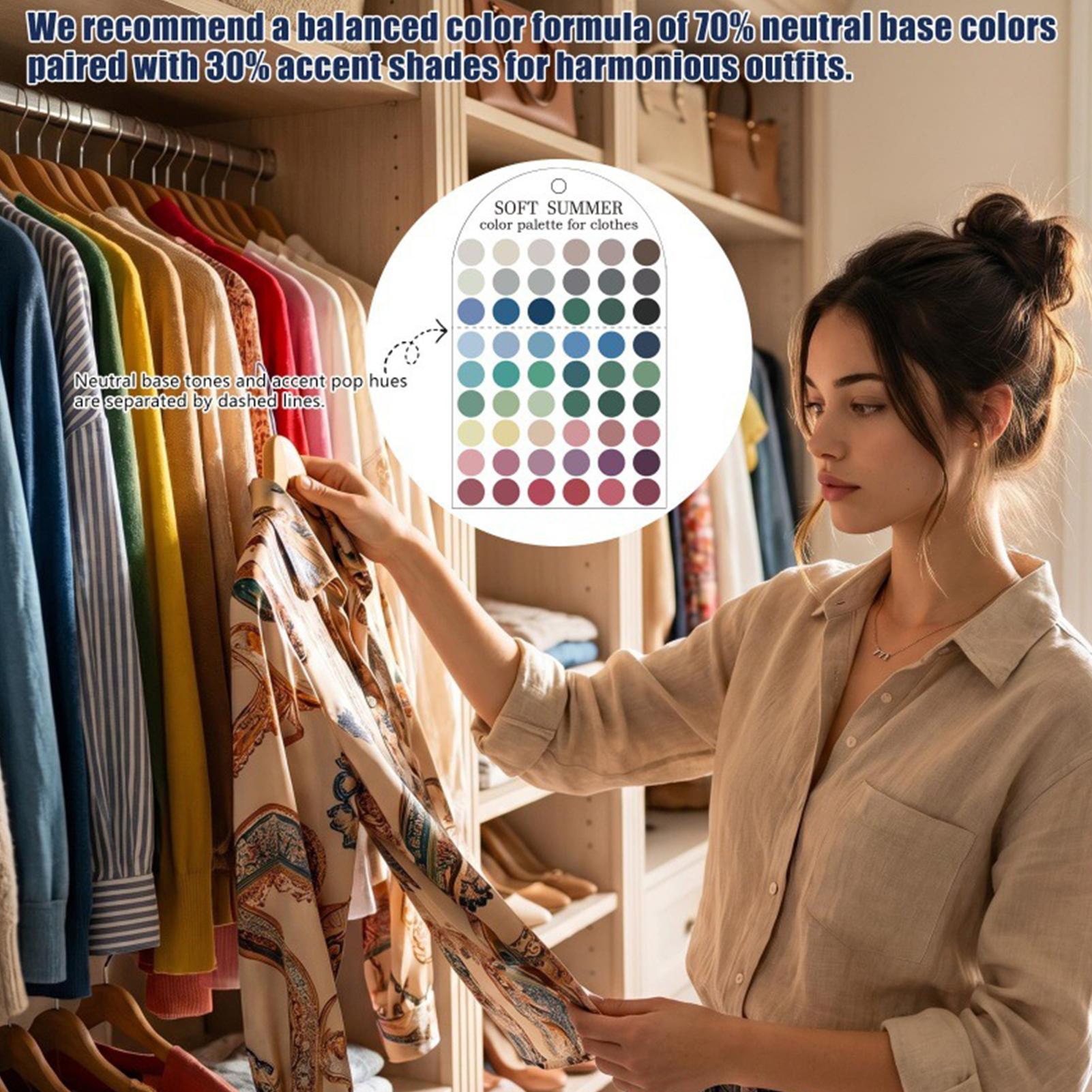 Summer Clothing Palette - 2 cartes d'échantillons de couleurs saisonnières