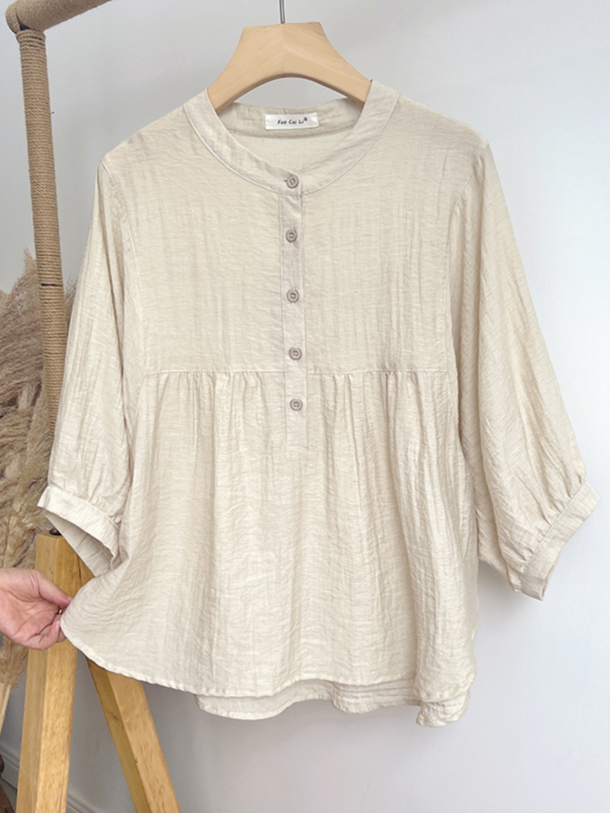 Japan Summer Clothing Women - Chemises d'été fines à col rond
