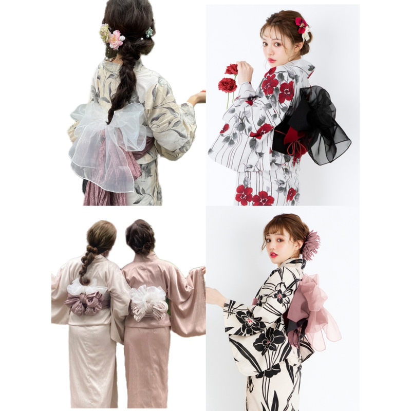 Summer Clothing Accessories - Ceinture de kimono d'été en dentelle,