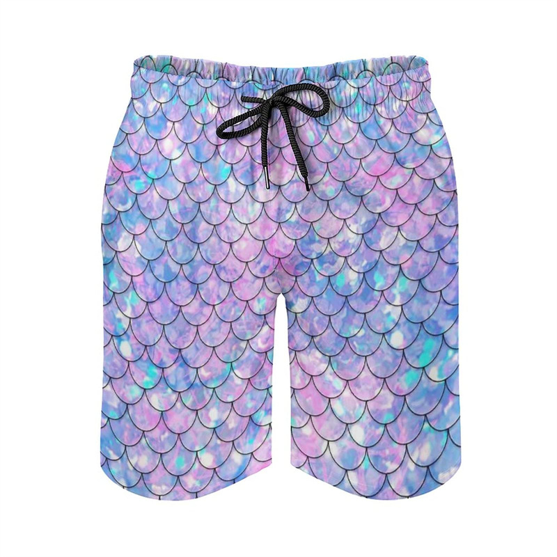 Summer Clothing Holiday - Short de plage hawaïen imprimé écailles
