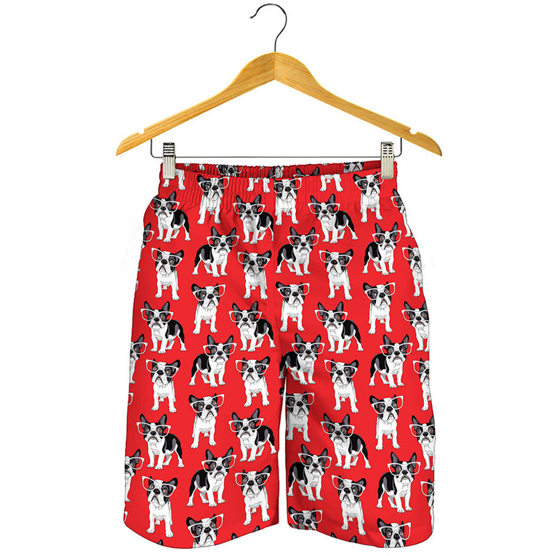 Short imprimé chien animal 3D  - Summer Clothing Holiday avis et prix