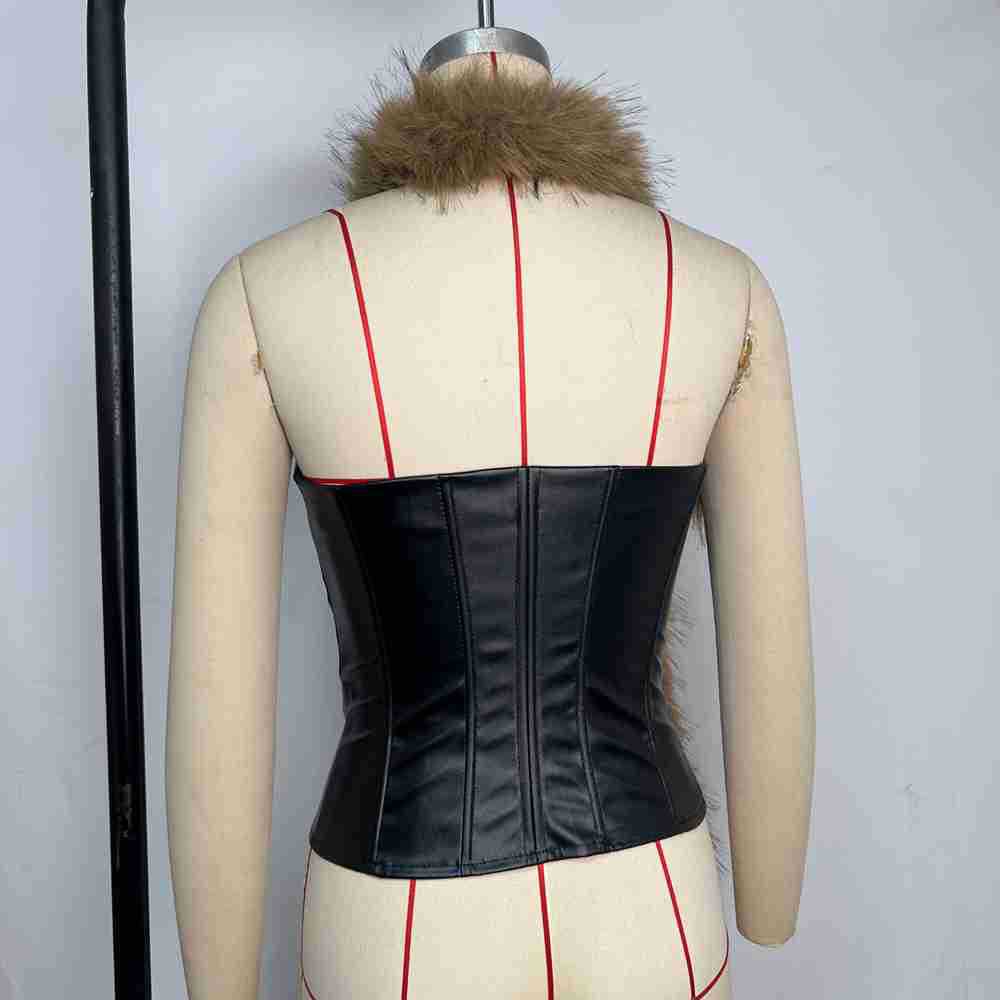 Mini-veste sexy en similicuir  - Summer Clothing Wraps avis et prix