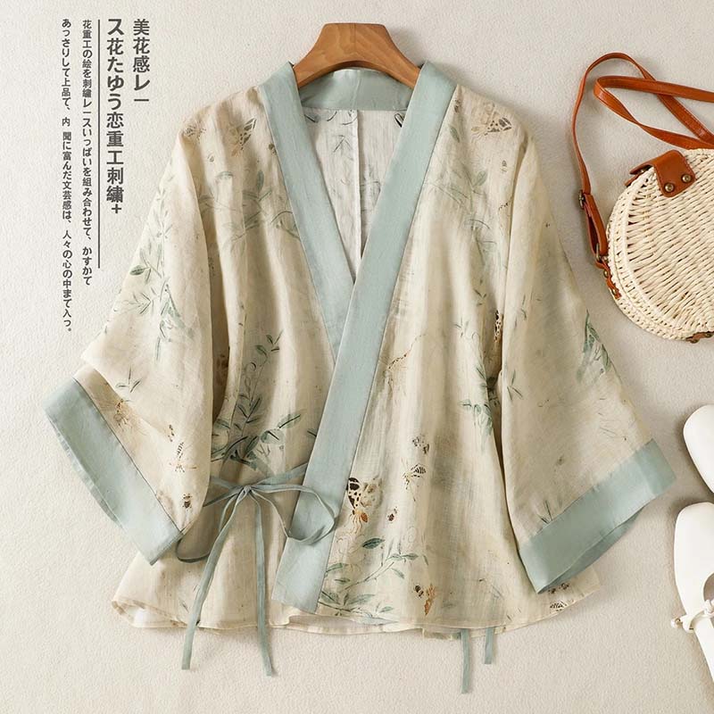 Cardigan Kimono Court Imprimé  - Summer Clothing Wraps avis et prix