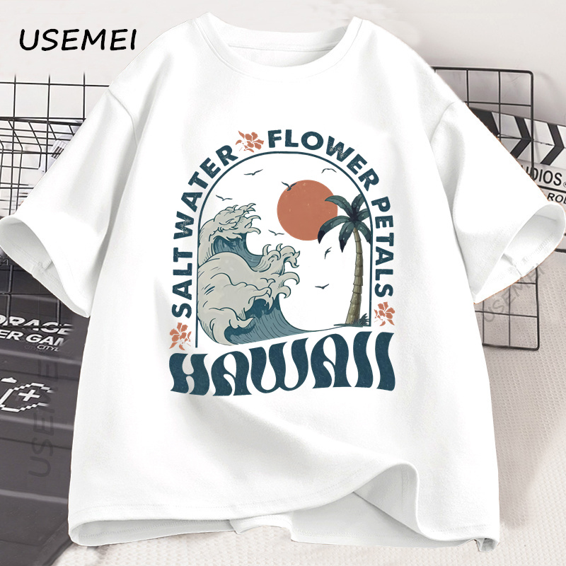 Hawaii plage T-Shirt océan pla - Summer Vibes Clothing Men avis et prix