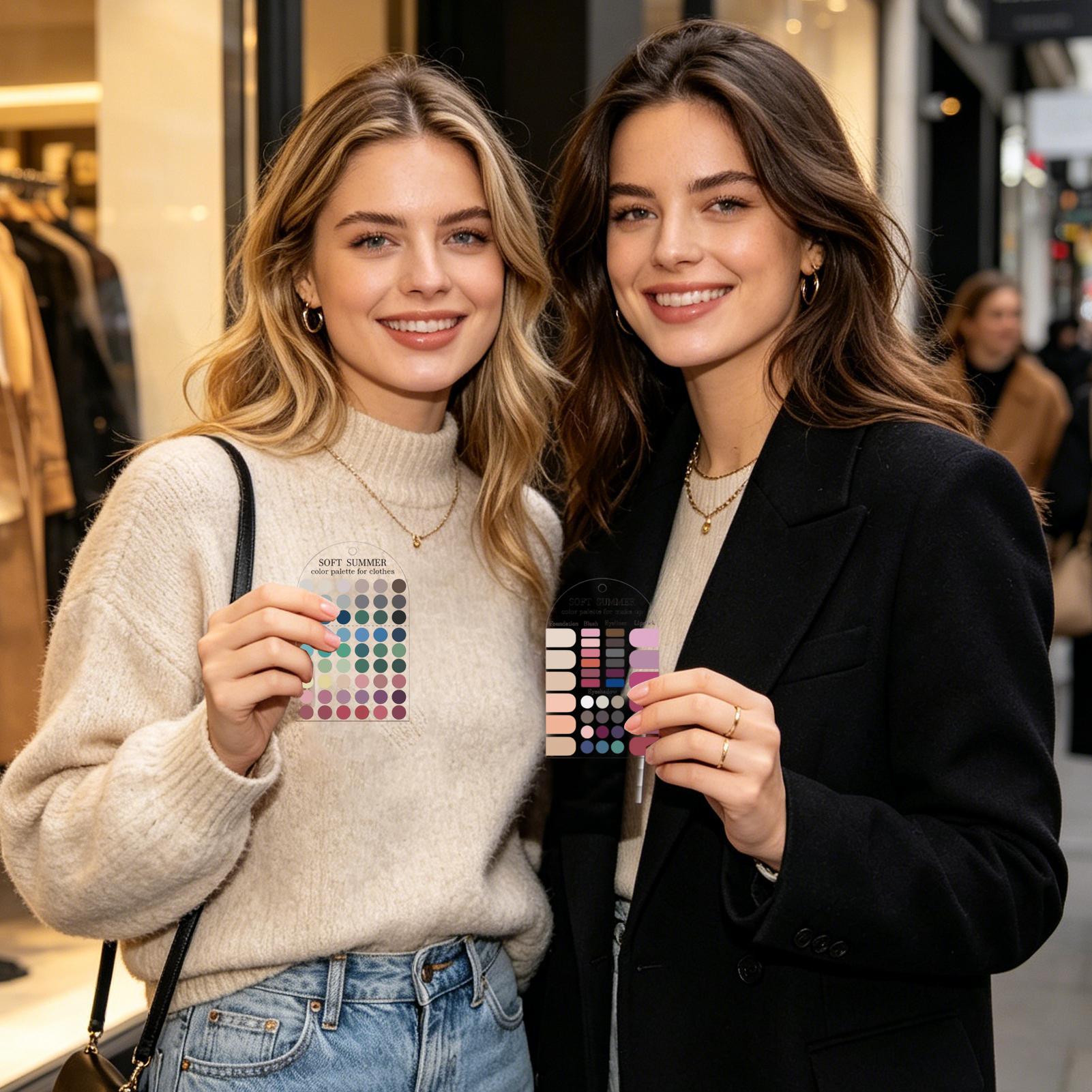 2 cartes de couleurs douces po - Summer Clothing Palette avis et prix