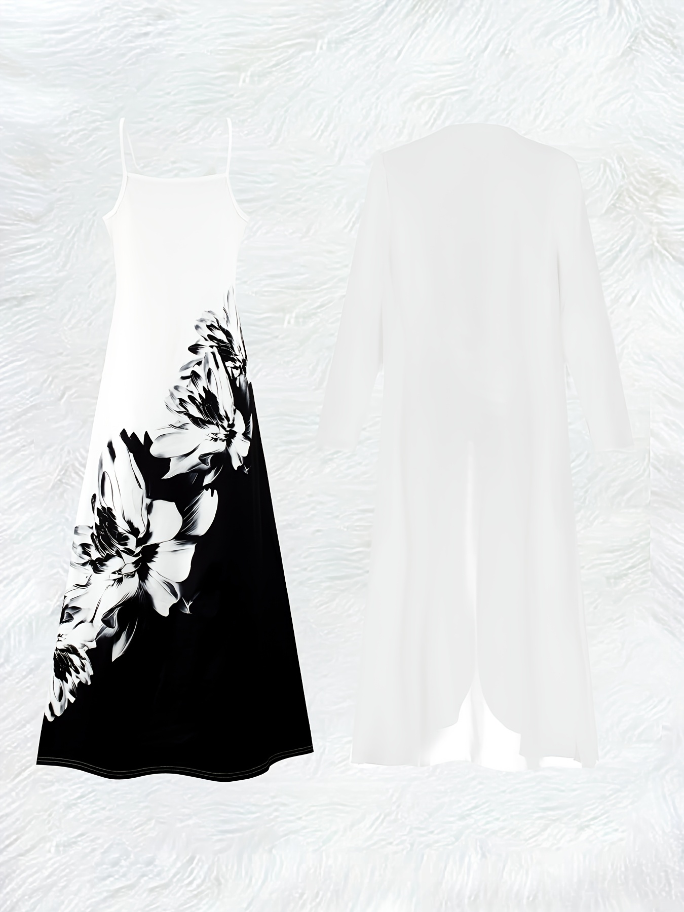 Ensemble robe longue à manches - Summer Clothing Accessories avis et prix