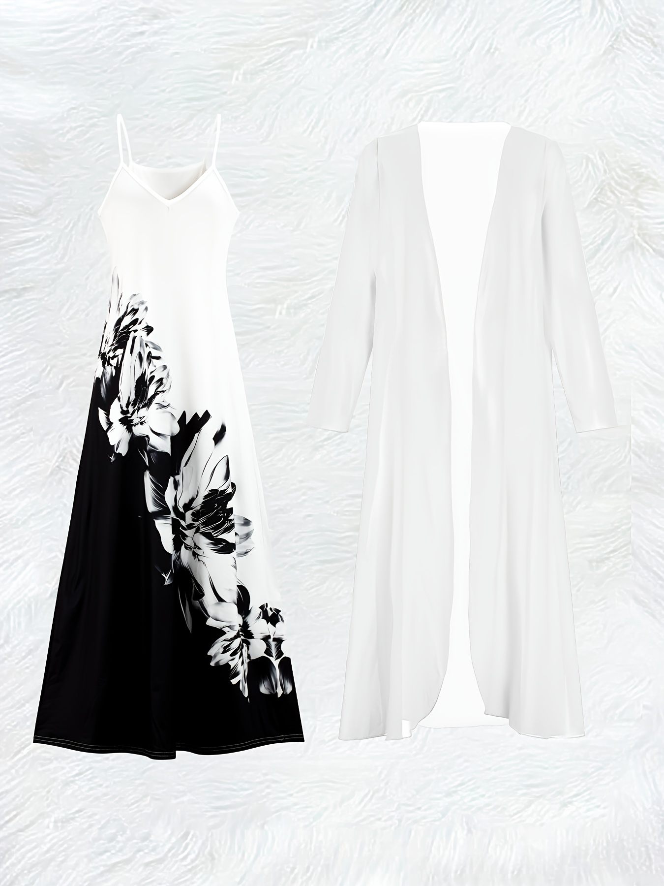 Ensemble robe longue à manches - Summer Clothing Accessories avis et prix