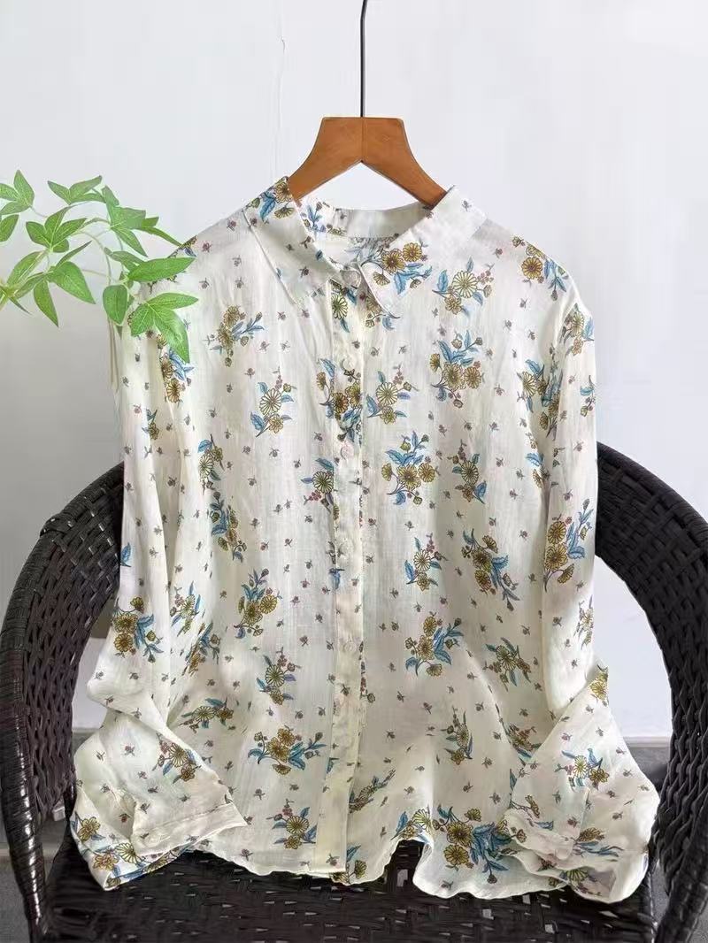 Chemises et chemisiers en lin  - Summer Clothing Brands For Women avis et prix