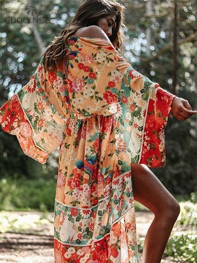 Robe de plage bohème à imprimé - Sarong Pareo Wrap avis et prix
