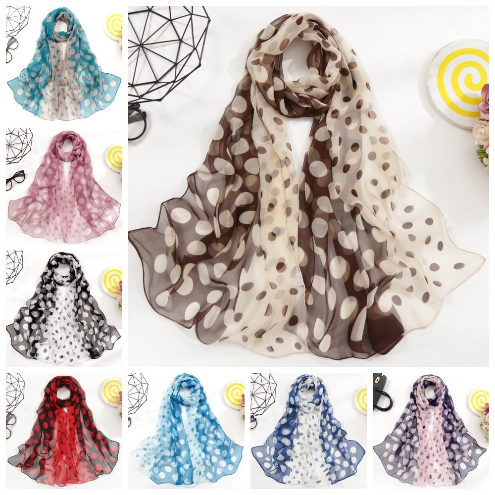 Écharpe à pois tendance 160 cm - Summer Clothing Wraps avis et prix