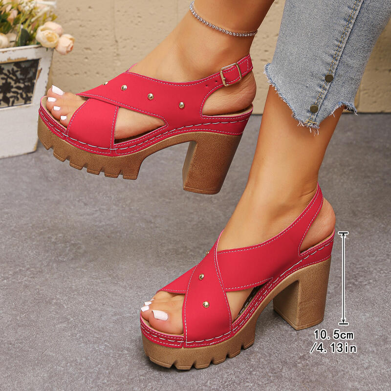 Vintage Super haut talon sangl - Summer Clothing Petite avis et prix