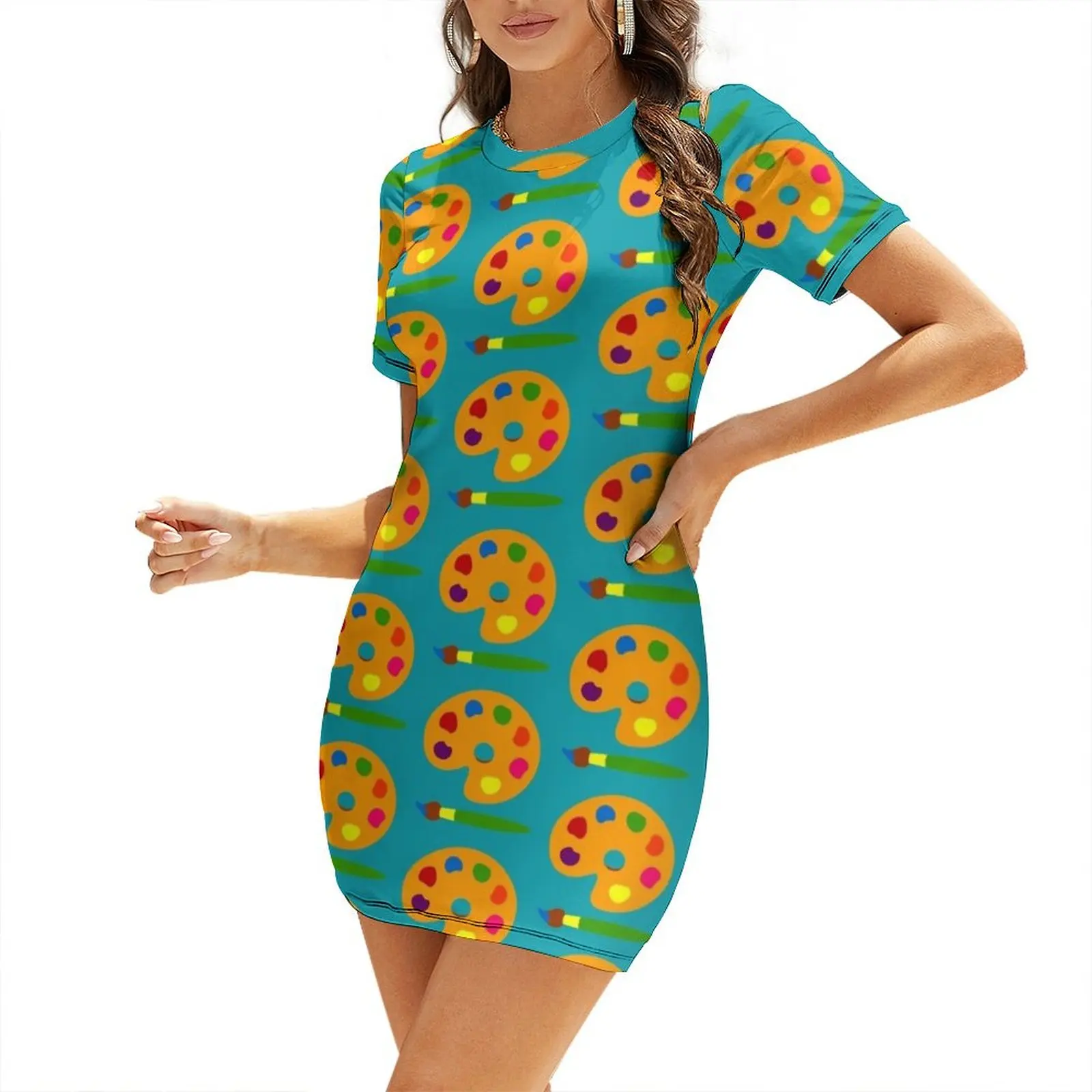 Robe à manches courtes avec pa - Summer Clothing Palette avis et prix